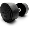 Гантель UNIX FIT PRO круглая обрезиненная 37,5 кг DBRND37_5PBK